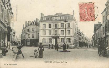 / CPA FRANCE 77 "Provins, l'hôtel de ville"