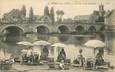 CPA FRANCE 77 "Moret sur loing, le Pont et les laveuses"