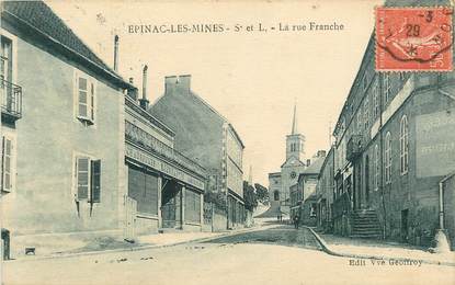 CPA FRANCE 71 "Epinac les Mines, la Rue Franche"