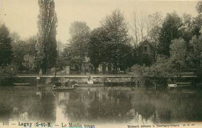 / CPSM FRANCE 77 "Lagny, le moulin rouge"