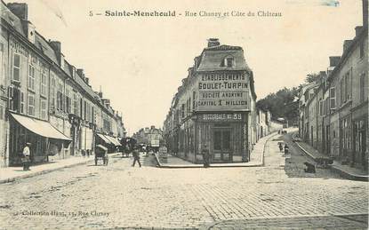 CPA FRANCE 51 "Sainte Menehould, rue Chanzy et côte du chateau"