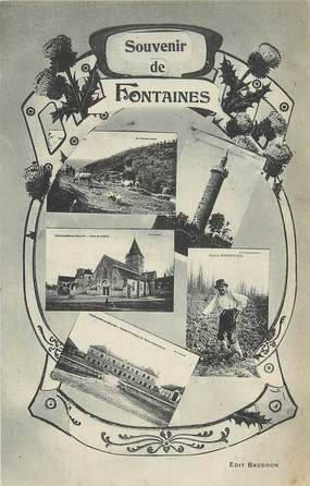 CPA FRANCE 71 "Fontaines"