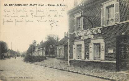 / CPA FRANCE 60 "Ressons sur Matz, bureau de postes"