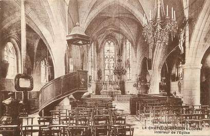 / CPA FRANCE 60 "La chapelle en Serval, intérieur de l'église"