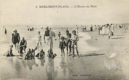 / CPA FRANCE 62 "Merlimont Plage, l'heure du bain"