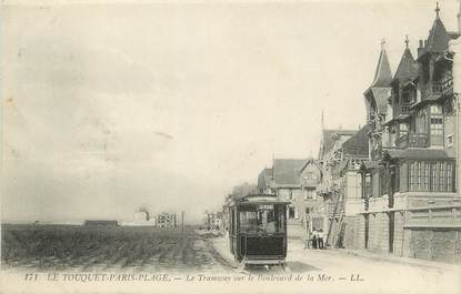 / CPA FRANCE 62 "Le Touquet Paris plage" / TRAMWAY