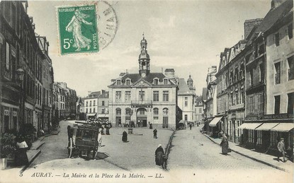 / CPA FRANCE 56 "Auray, la mairie et la place de la mairie"