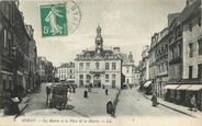 56 Morbihan / CPA FRANCE 56 "Auray, la mairie et la place de la mairie"