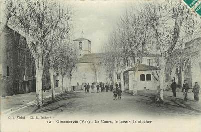 CPA FRANCE 83 "Ginasservis, le Cours, le Lavoir"