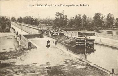 CPA FRANCE 71 "Digoin" / PENICHE / BATELLERIE