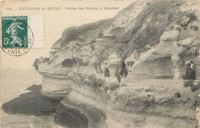 / CPA FRANCE 17 "Environs de Royan, grottes des Roches à Meschers"