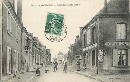 / CPA FRANCE 72 "Courgenard, route de la Ferté Bernard"