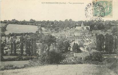 / CPA FRANCE 72 "Courdemanche, vue panoramique"