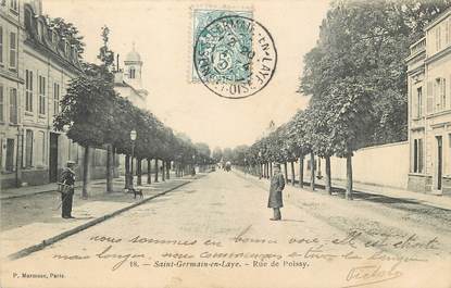 / CPA FRANCE 78 "Saint Germain en Laye, rue de Poissy"