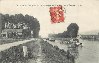 / CPA FRANCE 78 "Les Mureaux, le barrage et le canal de l'écluse"