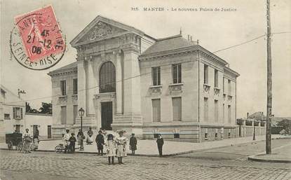 / CPA FRANCE 78 "Mantes, le nouveau palais de justice"