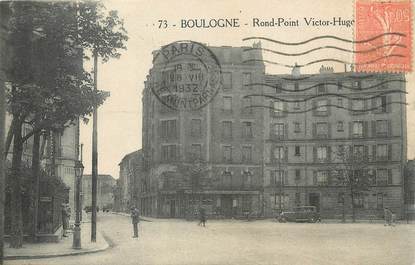 / CPA FRANCE 92 "Boulogne, rond point Victor Hugo'