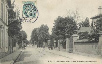 / CPA FRANCE 92 "Bois Colombes, rue de la côte Saint Thibault"