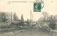 92 Haut De Seine / CPA FRANCE 92 "Bécon les Bruyères, le pont du chemin de fer"
