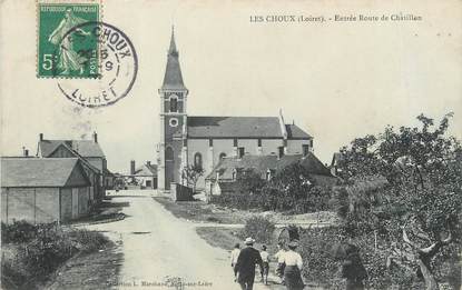 / CPA FRANCE 45 "Les choux, entrée route de Chatillon"