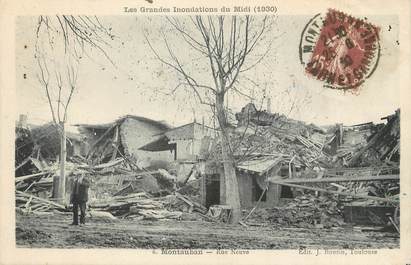 / CPA FRANCE 82 "Montauban, rue neuve" / INONDATION