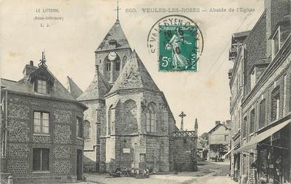 / CPA FRANCE 76 "Veules les Roses, abside de l'église"