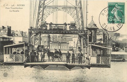 / CPA FRANCE 76 "Rouen, pont transbordeur"