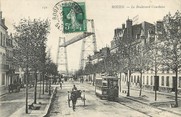 76 Seine Maritime / CPA FRANCE 76 "Rouen, le bld Cauchoise" / TRAMWAY / PONT TRANSBORDEUR