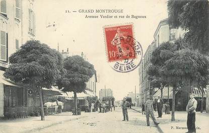 / CPA FRANCE 92 "Grand Montrouge, avenue Verdier et rue de Bagneux"