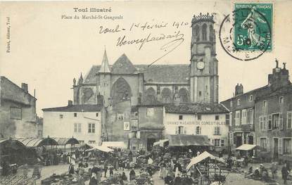 / CPA FRANCE 54 "Toul, place du Marché Saint Gengoult" / MARCHE