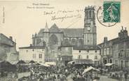 54 Meurthe Et Moselle / CPA FRANCE 54 "Toul, place du Marché Saint Gengoult" / MARCHE