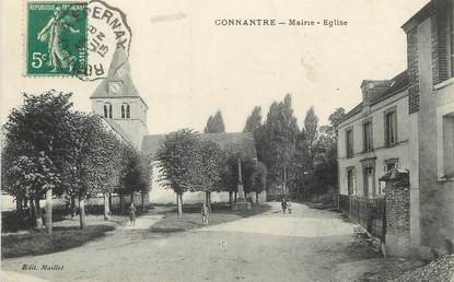 / CPA FRANCE 51 "Connantre, mairie, église"