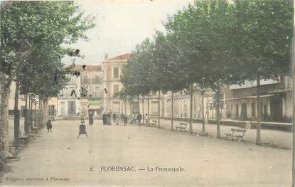 CPA FRANCE 34 "Florensac, la Promenade"