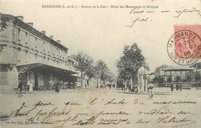 / CPA FRANCE 47 "Marmande, avenue de la Gare"