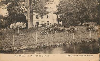 / CPA FRANCE 87 "Ambazac, le château de Royères"