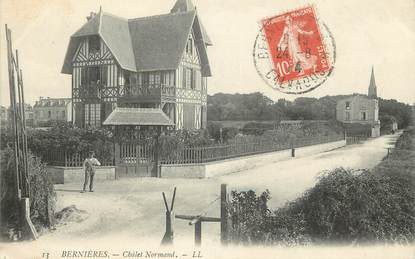 / CPA FRANCE 14 "Bernières, châlet Normand"