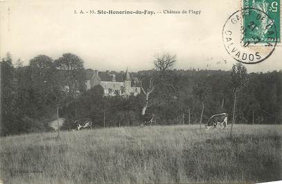 / CPA FRANCE 14 "Sainte Honorine du Fay, château de Flagy"