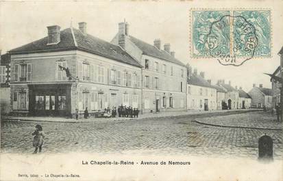 / CPA FRANCE 77 "Chapelle La Reine, avenue de Nemours"