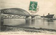 77 Seine Et Marne / CPA FRANCE 77 "Saint Mammès, le pont et la croix blanche"