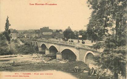 CPA FRANCE 65 "Tarbes, pont sur l'Adour"