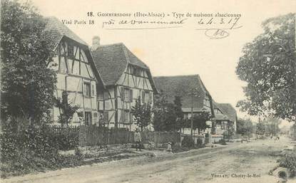 CPA FRANCE 68 "Gommersdorf, type de maisons alsaciennes"