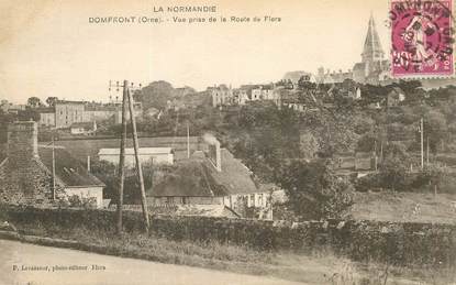 CPA FRANCE 61 " Domfront, vue prise de la route de Flers"