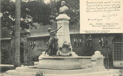 CPA FRANCE 61 " Flers, Monument Jules Gévelot"