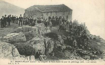 CPA FRANCE 42 "Mont Pilat, la chapelle de Saint Sabin un jour de pèlerinage"