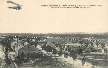 CPA FRANCE 10 "Mailly le Camp, Escadrille aérienne, l'aviateur Bréguet"