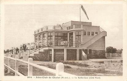 / CPA FRANCE 49 "Aéro Club de Cholet, le buffet gare"