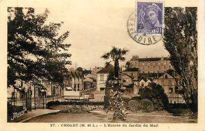 / CPA FRANCE 49 "Cholet, l'entrée du jardin du Mail"