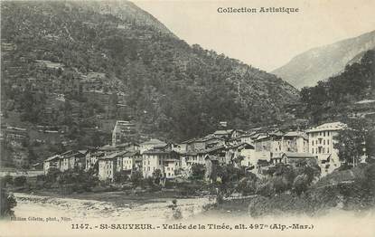 / CPA FRANCE 06 "Saint Sauveur, vallée de la Tinée" 