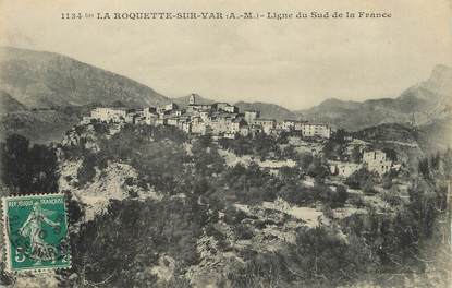 / CPA FRANCE 06 "La Roquette sur Var, ligne du sud de la France " 