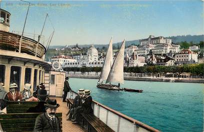 CPA FRANCE 74  "Evian les Bains, Lac Léman"